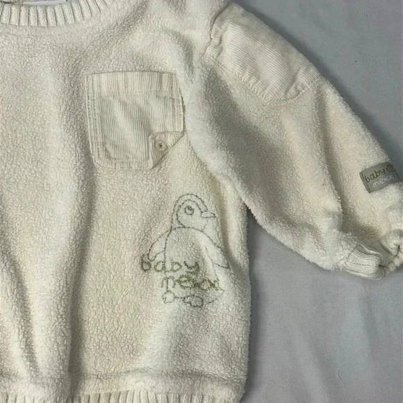 Mexx - Long  sleeve Sherpa like pullover penguin sweater. Size 3-6 months - Picture 2 of 5